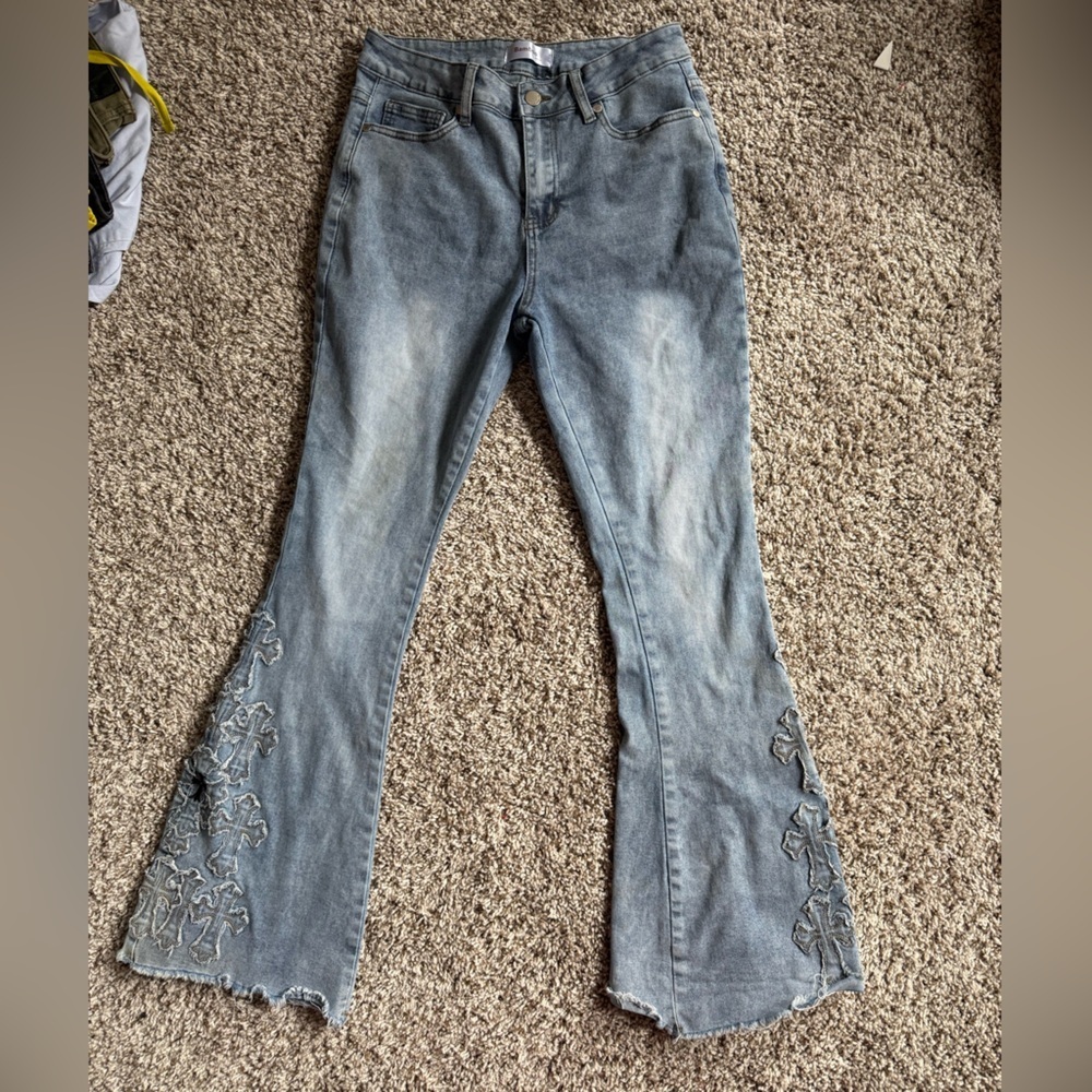 Bamboo Embroidered Women's Jeans